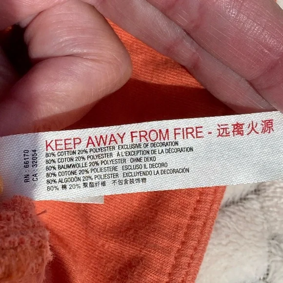 FP Movement Orange Rava Wide Leg Patchwork Terry Pants Medium - Picture 15 of 15